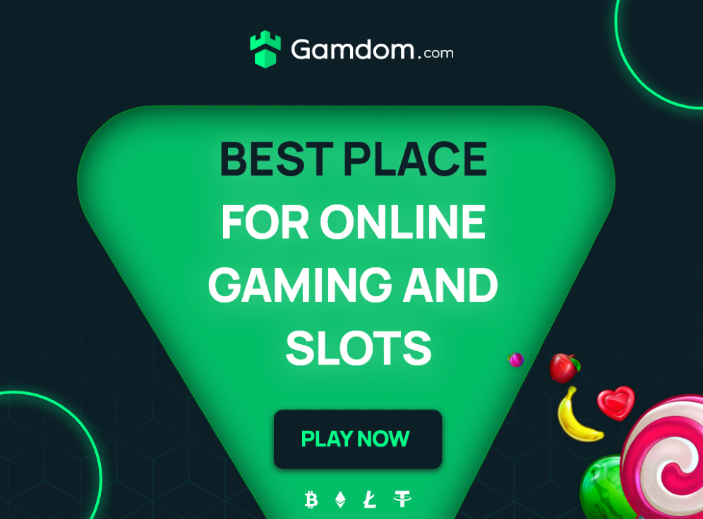 Exciting Bitcoin casino betting experience with Gamdom Slot Games, Table Games and Esports Logo